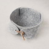 Small catch all – extra thick grey wool felt