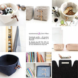 Various felt containers from Skandinavious By Louise Vilmar