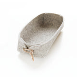 Remote Control Caddy - Light Grey Wool Felt