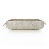 Remote Control Caddy - Light Grey Wool Felt