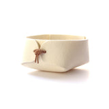 Small felt organizer — White wool felt