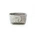 Medium grey wool felt catch all with circle closure front view made from Oeko Tex 100 certified felt